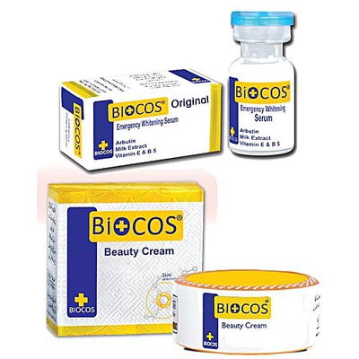 Biocos Emergency Whitening Cream and Serum Bundle Pack
