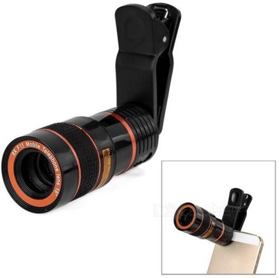 Universal 8X Optical Zoom Lens with Adjustable Holder logo