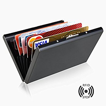 Unisex Waterproof Aluminum Business ID Credit Card Wallet Organizer